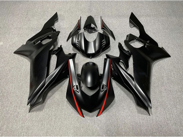 Accenti Neri Opachi & Rossi 17-21 R6 Carene Moto