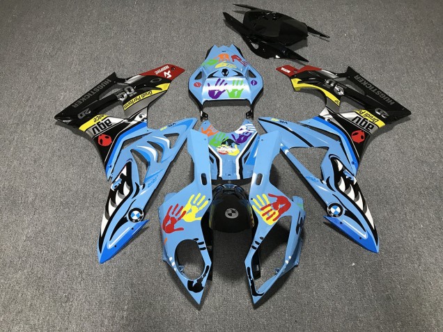 Alieno Blu & Bianco 09-14 S1000RR Carene Moto
