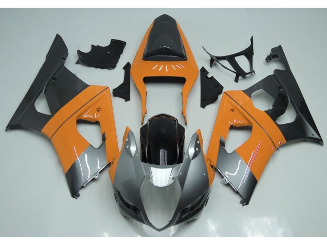 Arancio Chiaro Argento & Nero 03-04 GSXR 1000 Carene Moto
