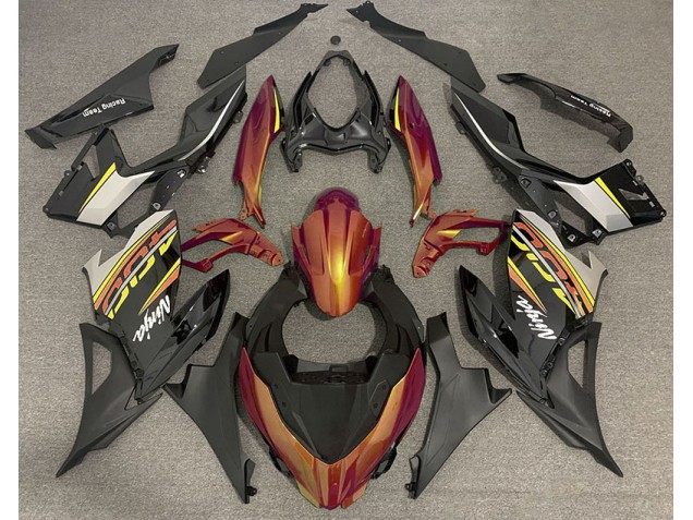 Arancio & Grigio Liquidi 18-23 Ninja 400 Carene Moto