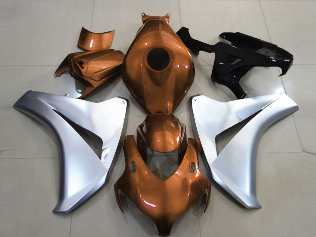 Arancio Lucido & Argento 08-11 CBR1000RR Carene Moto