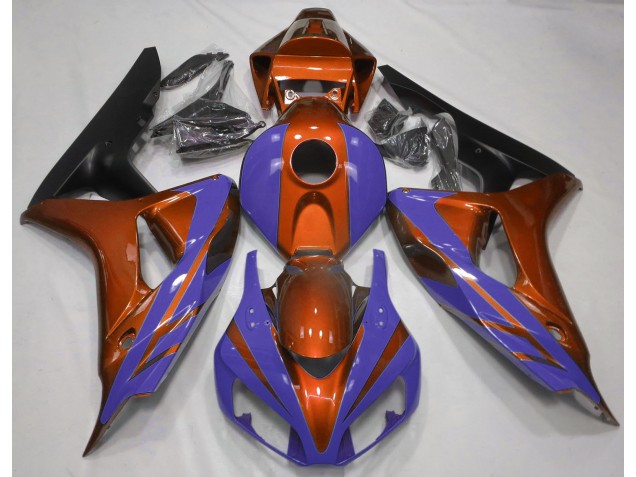Arancio Lucido & Blu Scuro 06-07 CBR1000RR Carene Moto