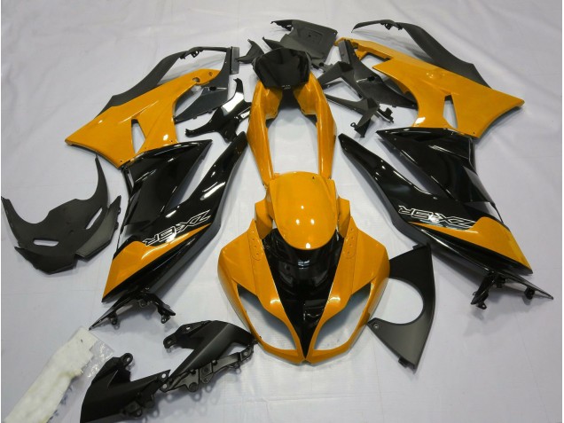 Arancio Lucido & Nero 09-12 ZX6R Carene Moto