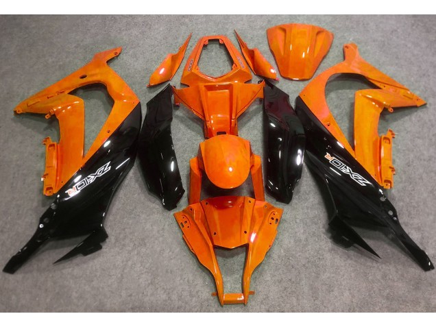 Arancio Lucido & Nero 16-19 ZX10R Carene Moto
