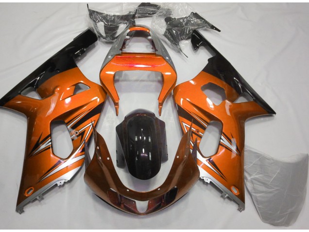 Arancione & Argento 01-03 GSXR 600-750 Carene Moto