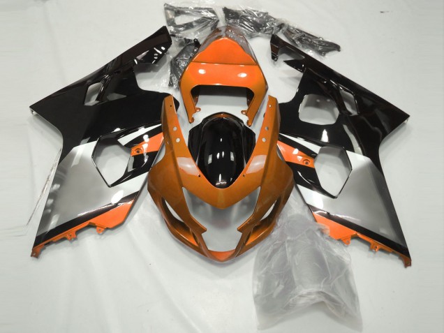 Arancione Argento & Nero 04-05 GSXR 600-750 Carene Moto
