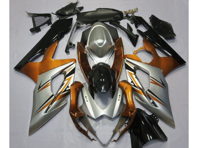 Arancione Argento & Nero 05-06 GSXR 1000 Carene Moto