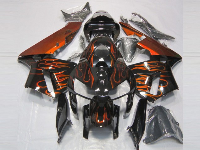 Arancione Bruciato Fiamma 05-06 CBR600RR Carene Moto