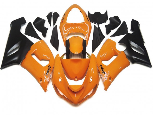 Arancione Chiaro & Nero 05-06 ZX6R Carene Moto