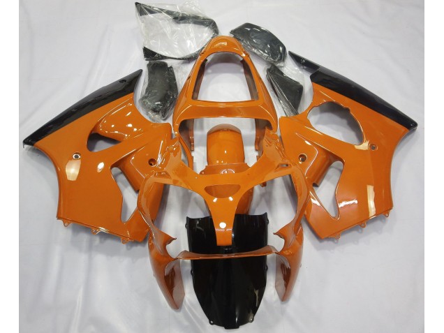 Arancione Lucido & Nero 00-02 ZX6R Carene Moto