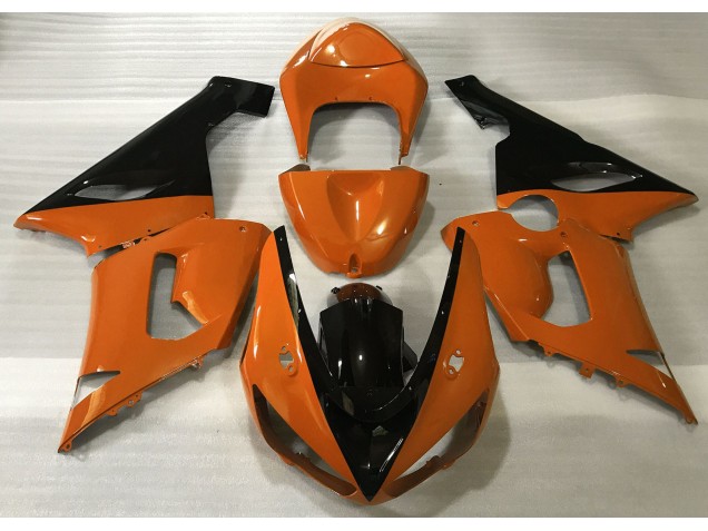 Arancione Lucido & Nero 05-06 ZX6R Carene Moto