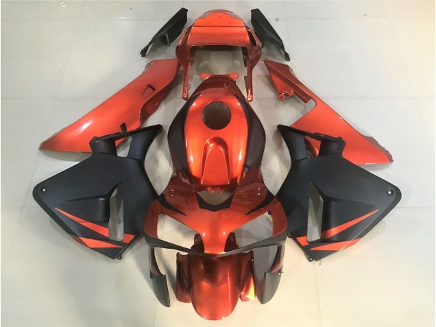 Arancione & Nero Opaco 03-04 CBR600RR Carene Moto