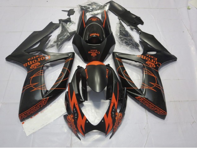 Arancione Opaco 06-07 GSXR 600-750 Carene Moto