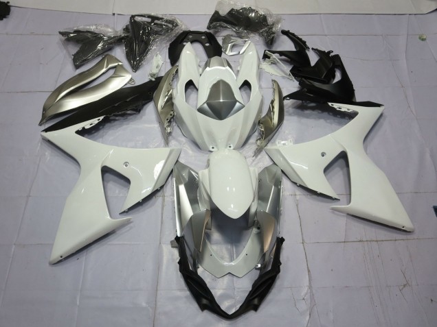 Argento & Bianco 09-16 GSXR 1000 Carene Moto