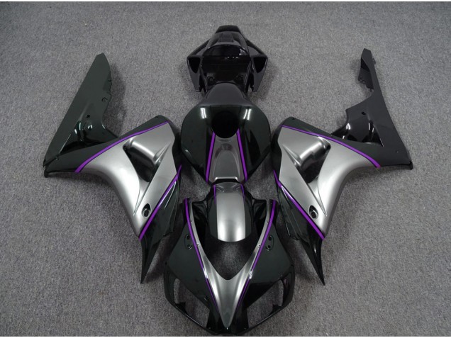 Argento Con Striscia Viola Scuro 06-07 CBR1000RR Carene Moto