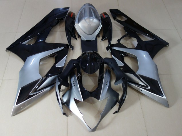 Argento Lucido & Nero 05-06 GSXR 1000 Carene Moto