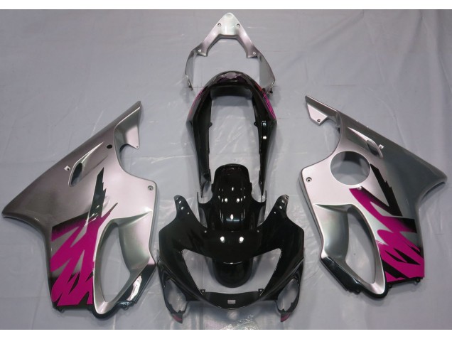 Argento Lucido & Rosa 99-00 CBR600 F4 Carene Moto