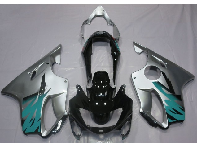 Argento Lucido & Verde Acqua 99-00 CBR600 F4 Carene Moto