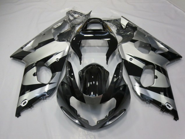 Argento & Nero 00-02 GSXR 1000 Carene Moto