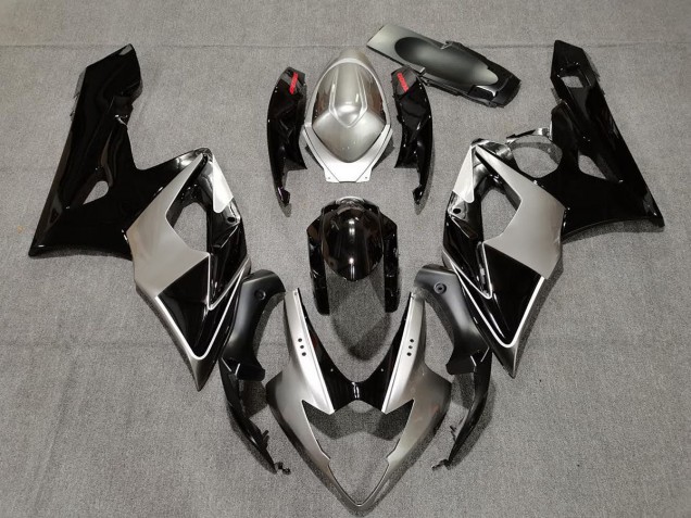 Argento & Nero 05-06 GSXR 1000 Carene Moto