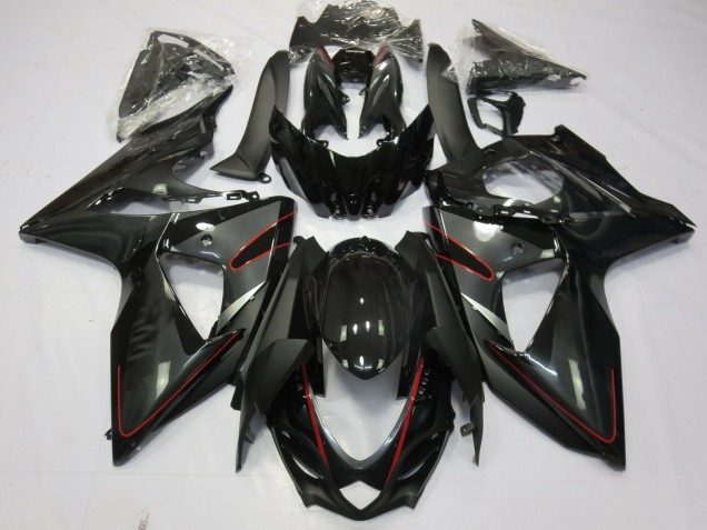 Argento Nero & Rosso 09-16 GSXR 1000 Carene Moto