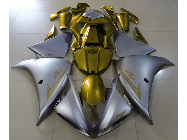 Argento Opaco & Oro 09-11 R1 Carene Moto