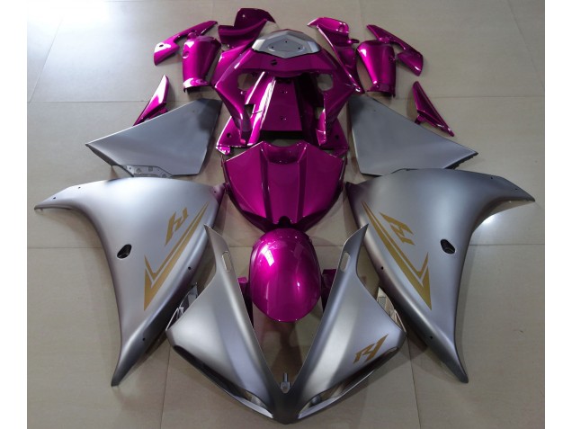 Argento Opaco & Rosa 09-11 R1 Carene Moto