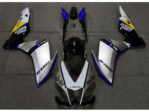 Argento Pirelli & Blu 10-15 RSV4 1000 Carene Moto