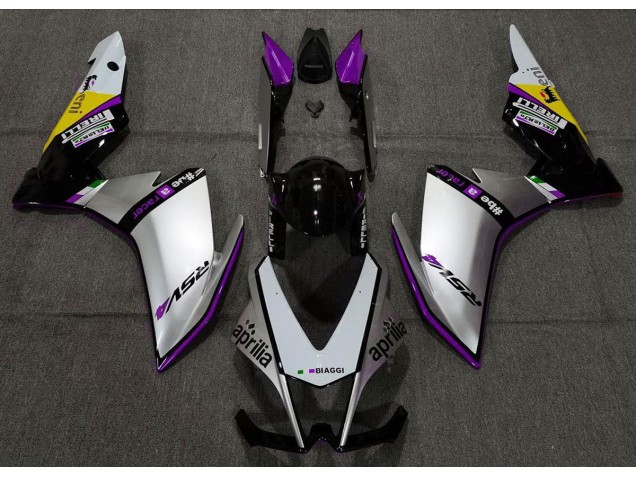 Argento Pirelli & Viola 10-15 RSV4 1000 Carene Moto