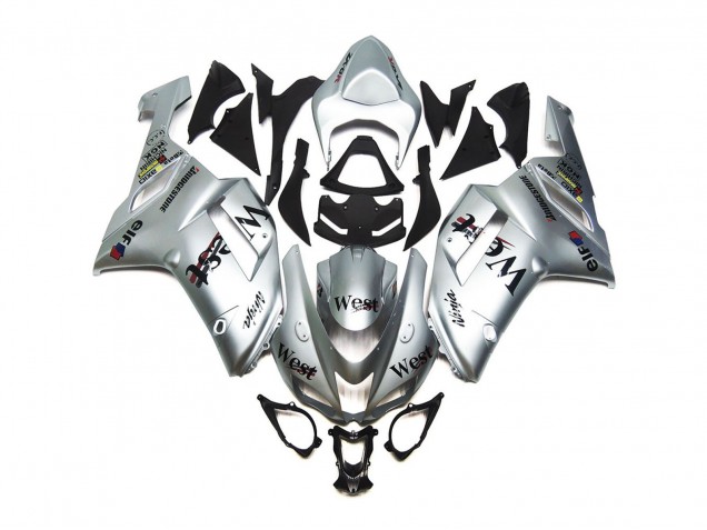 Argento West Lucido 07-08 ZX6R Carene Moto