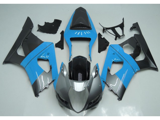 Azzurro Argento & Nero 03-04 GSXR 1000 Carene Moto