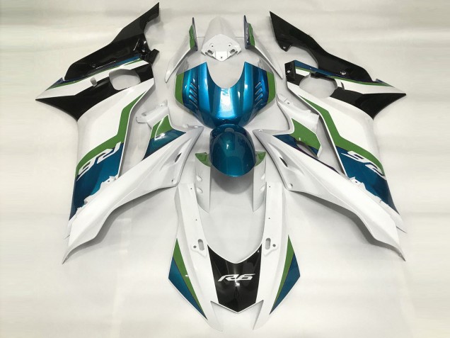 Azzurro & Bianco Lucido 17-21 R6 Carene Moto