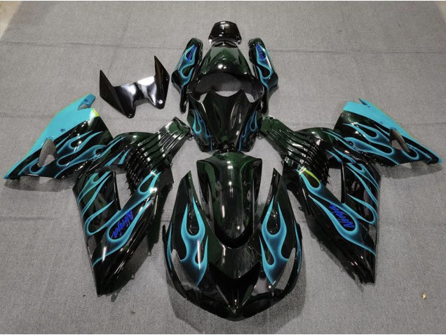 Azzurro Fiamma 06-11 ZX14R Carene Moto