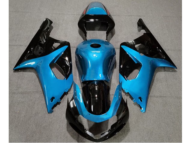 Azzurro Lucido & Nero 01-03 GSXR 600-750 Carene Moto