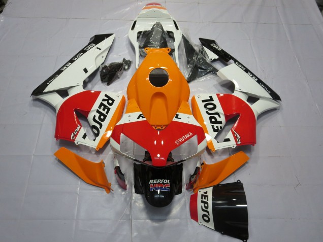 Bianco Arancione Repsol 03-04 CBR600RR Carene Moto