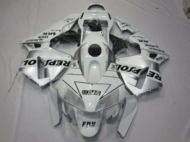 Bianco Argento Repsol 03-04 CBR600RR Carene Moto