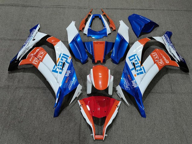 Bianco Blu & Arancione 11-15 ZX10R Carene Moto