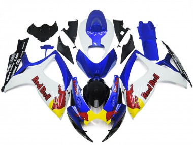 Acquista Bianco & Blu Rosso Toro Personalizzato 06-07 GSXR 600-750 Carene Moto