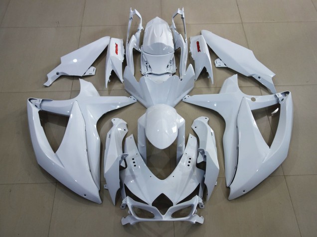Bianco Brillante & Rosso 08-10 GSXR 600-750 Carene Moto