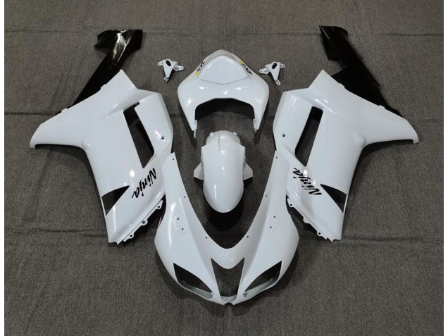 Bianco Liscio Lucido 07-08 ZX6R Carene Moto