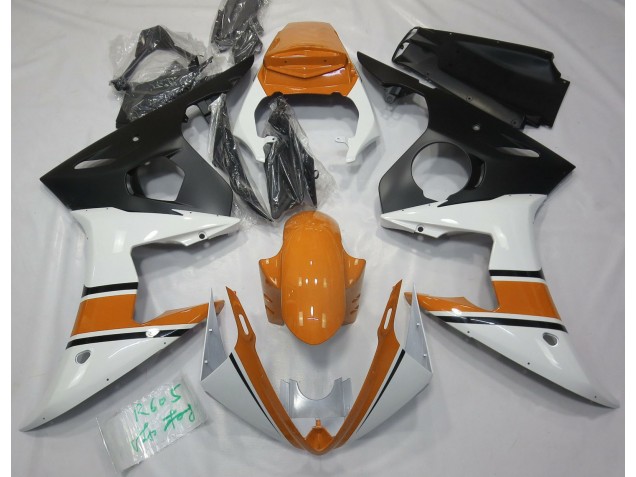 Bianco Lucido & Arancione 03-04 R6 Carene Moto