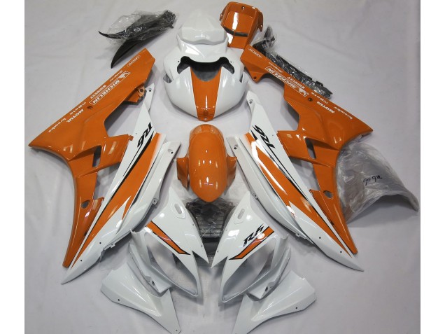 Bianco Lucido & Arancione 06-07 R6 Carene Moto