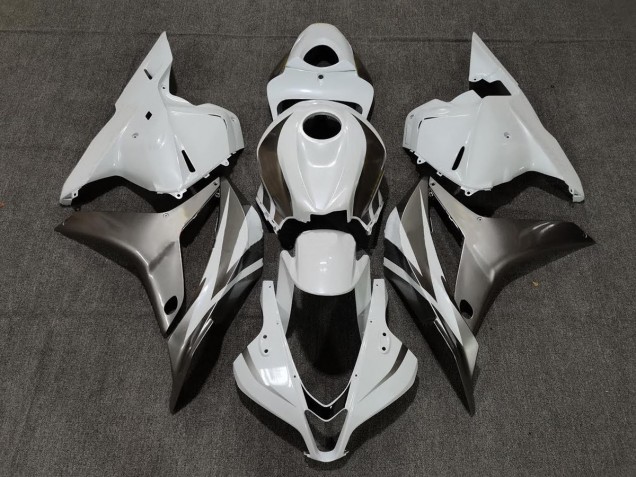 Bianco Lucido & Argento 09-12 CBR600RR Carene Moto