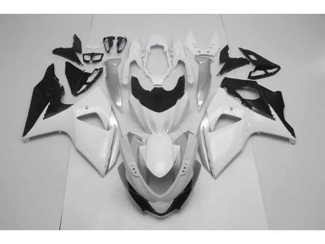 Bianco Lucido & Argento 09-16 GSXR 1000 Carene Moto