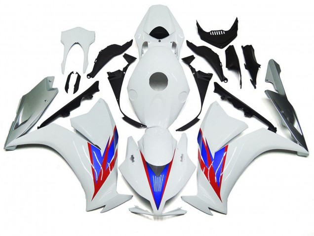 Bianco Lucido & Argento 12-16 CBR1000RR Carene Moto
