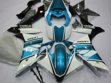 Acquista Bianco Lucido & Azzurro 07-08 R1 Carene Moto