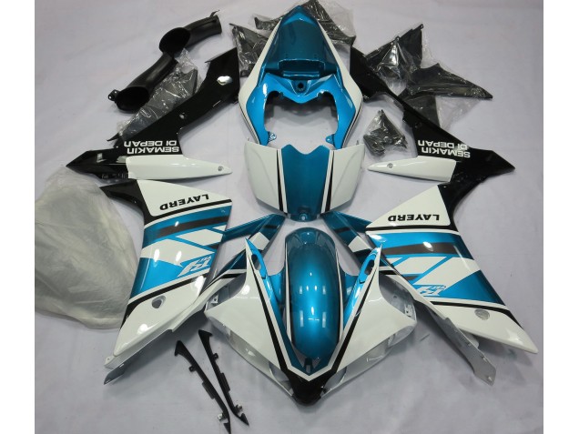 Bianco Lucido & Azzurro 07-08 R1 Carene Moto