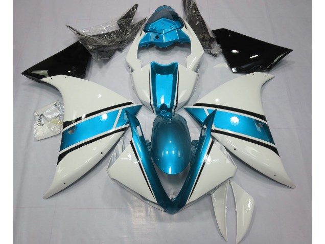 Bianco Lucido & Azzurro 09-11 R1 Carene Moto
