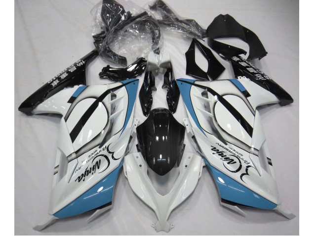 Bianco Lucido & Azzurro 13-18 Ninja 300 Carene Moto