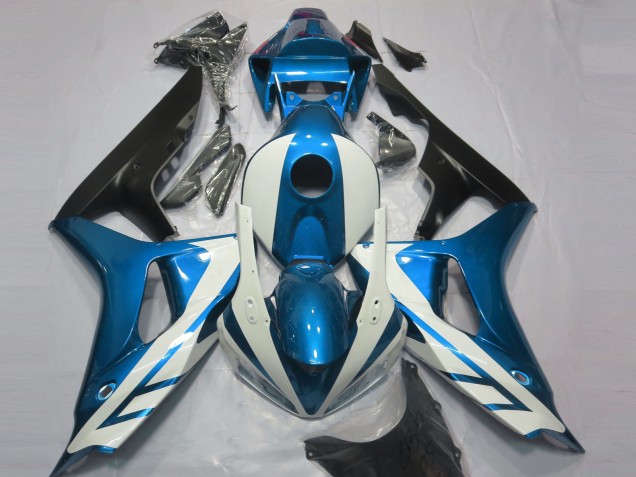 Bianco Lucido & Blu 06-07 CBR1000RR Carene Moto